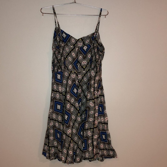 Old Navy Dress SZ SMALL Spaghetti Strap Flowy Fit Top Flare at Bottom Mini - Picture 7 of 10